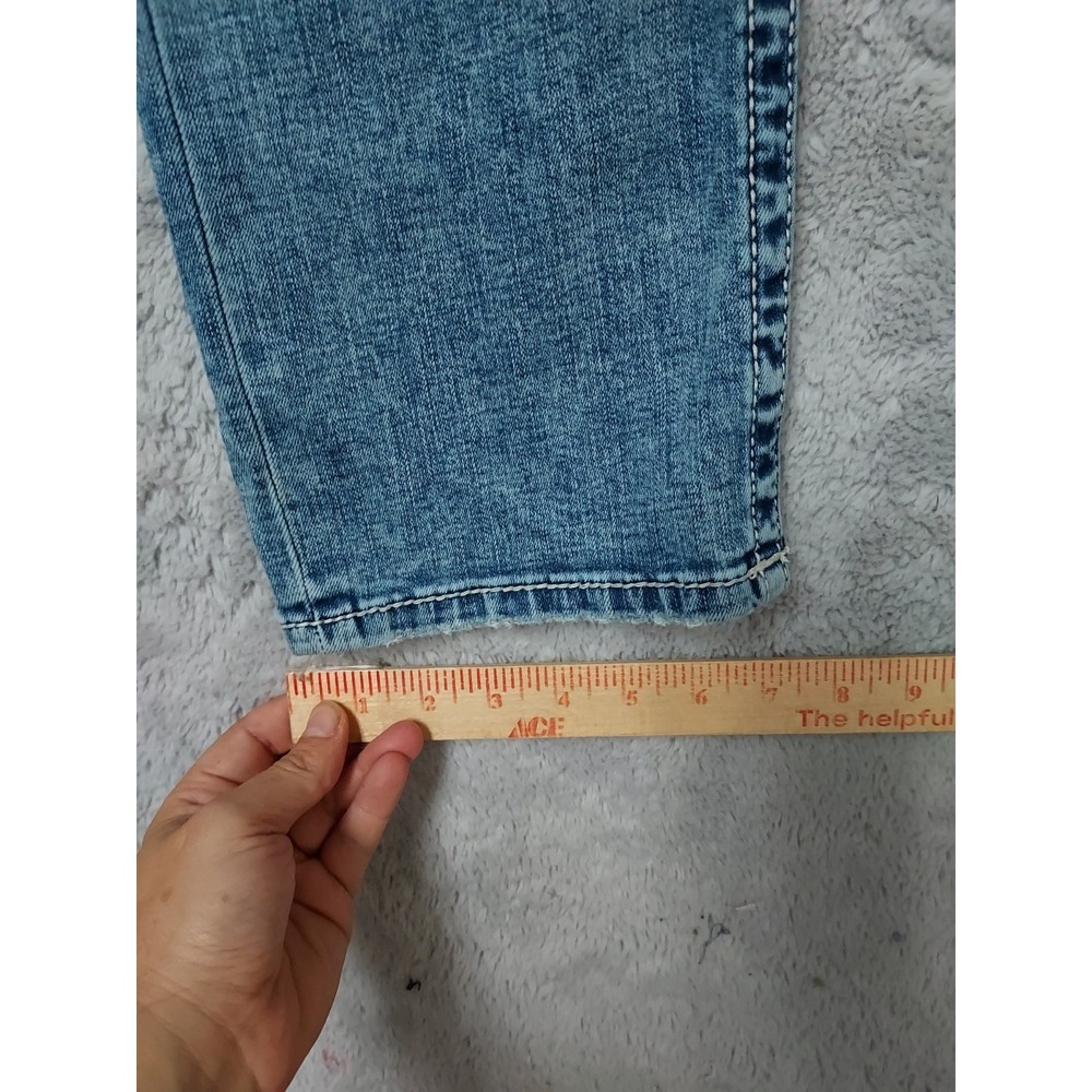 BKE Jeans Men 30x34 Jake Straight Leg Regular Fit Blue Acid Wash Cotton Stretch - Picture 12 of 13